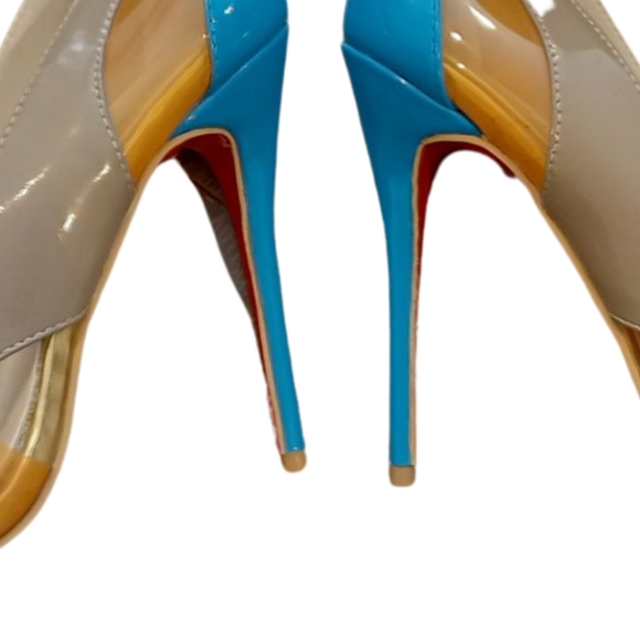 Vintage Multi colour stilletto heels size EU 39 - Picture 2 of 5